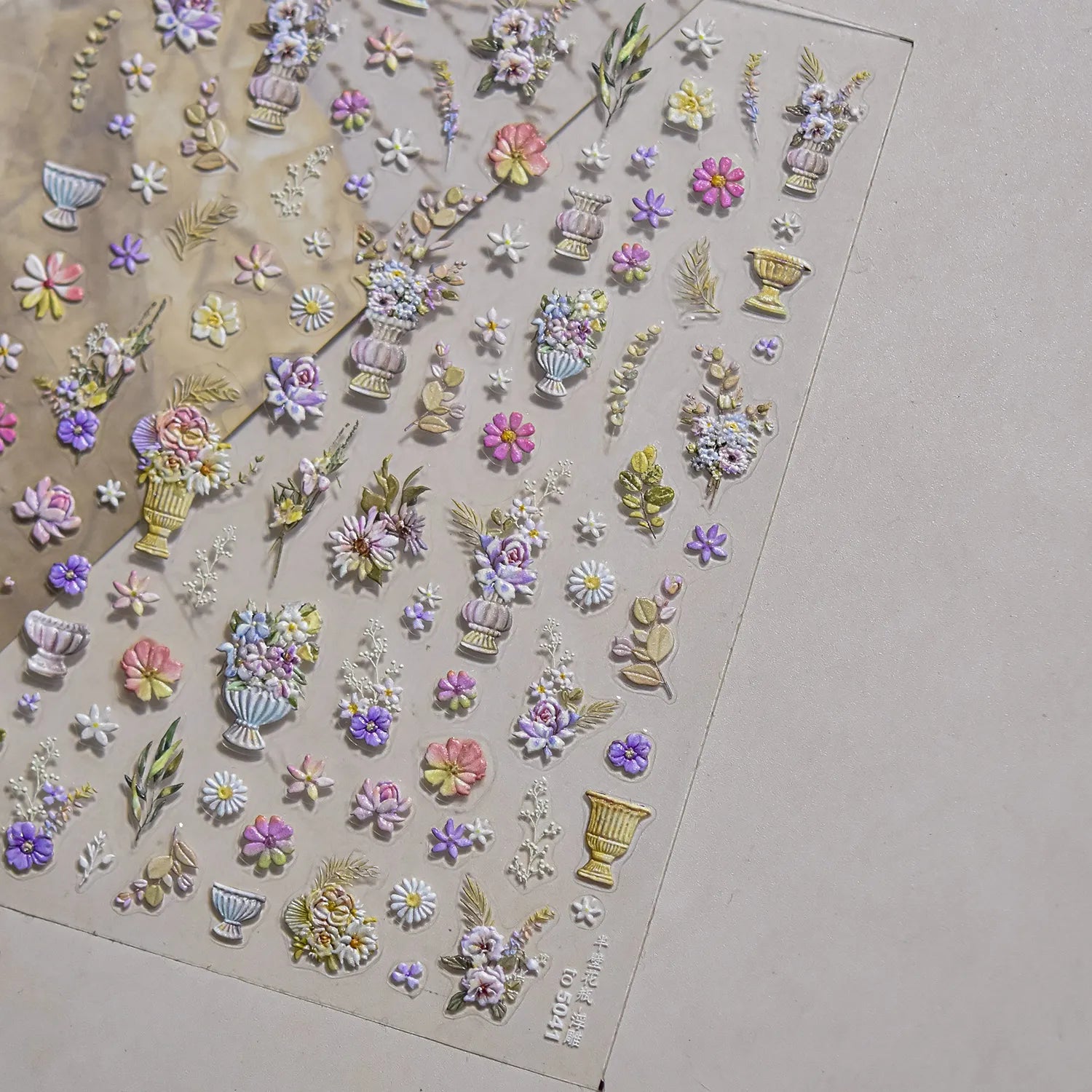 Coquette Angel & Floral 5D Nail Stickers