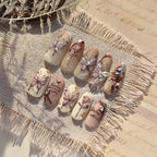 Coquette Aesthetic 5D Butterfly & Rose Nail Stickers - Holographic Script Decals