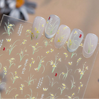 Coquette Bows & Floral Bouquet 3D Nail Art Stickers Decals