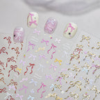 Coquette Ribbon Bow Nail Stickers 5515