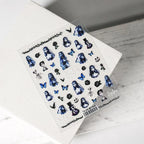 Corpse Bride Nail Art Stickers Halloween Adhesive 3D Sticker Decals TS288