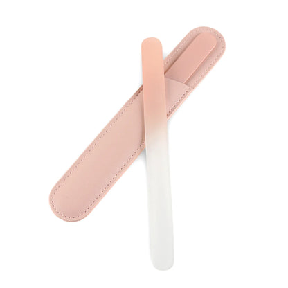 Blush Ombre Crystal Glass File