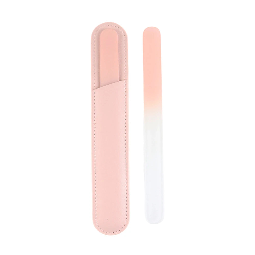 Blush Ombre Crystal Glass File