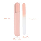 Blush Ombre Crystal Glass File