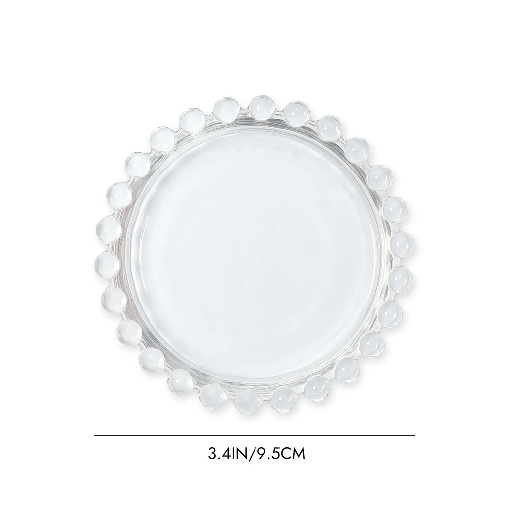 Crystal Glass Nail Art Palette & Brush Holder