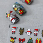 Cute 5D Christmas Nail Stickers | Santa, Reindeer, Snowman Holiday Nail Art Decals