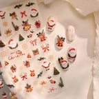 Cute Christmas Nail Stickers - Santa, Bells Xmas Tree Festive Decals
