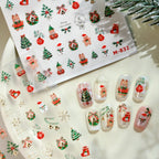 Cute Christmas Nail Stickers | Xmas Tree Gingerbread Man Decals M832