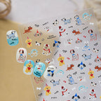 Cute Dog & Puppy Nail Art Stickers - Kawaii DIY Doodle Decals
