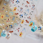 Cute Dog & Puppy Nail Art Stickers - Kawaii DIY Doodle Decals