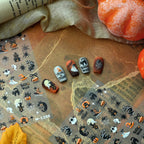Cute Halloween Nail Stickers & Decals for Festive Spooky Nail Art M1206