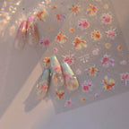 DIY Firework Nail Art Stickers | Sparkle & Celebration Decals for Manicure