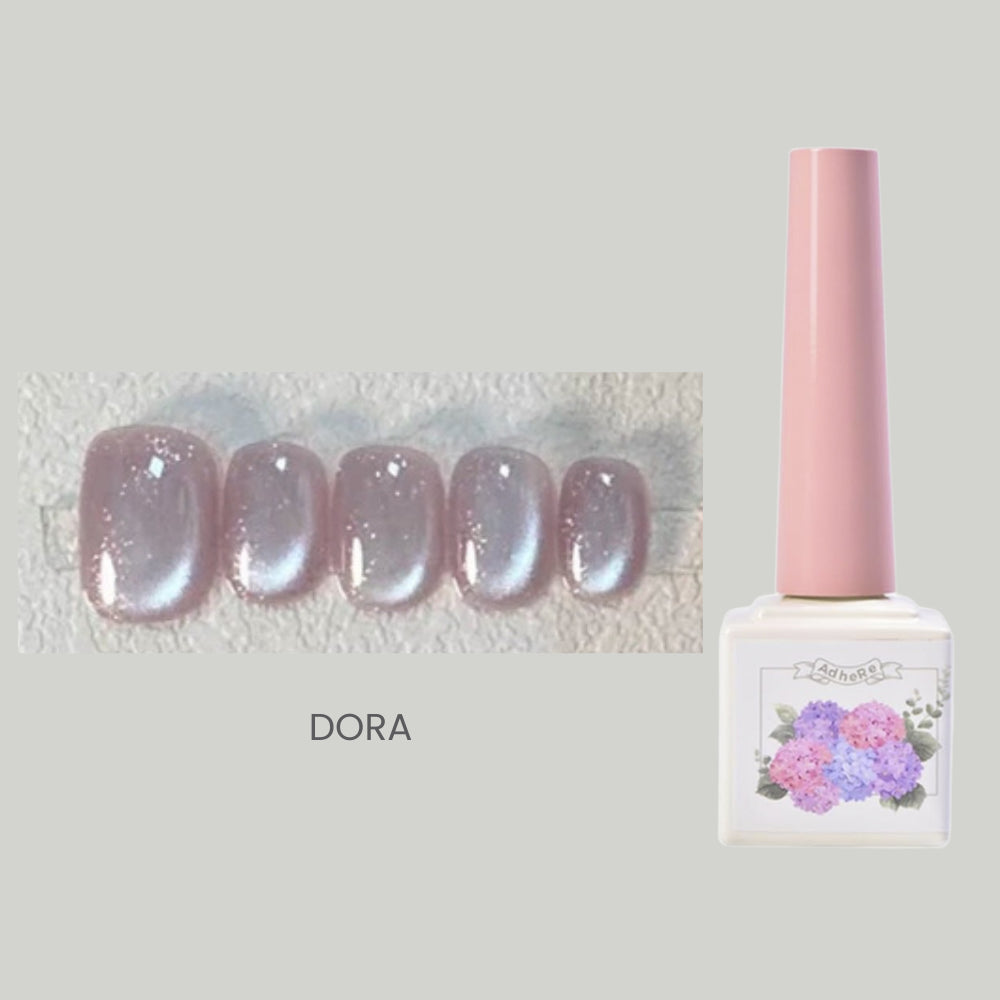 Sheer Nude Cat Eye Gel Polish - Shimmer Magnetic Nail Gel 12ml