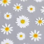 Daisy Flower Nail Art Stickers 3D Floral Adhesive Sticker Decals TS749