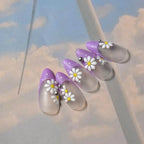 Daisy Flower Nail Art Stickers Adhesive White Daisy Jelly Sticker Decals to3856