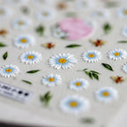 Daisy Flower Nail Art Stickers Floral Adhesive Sticker Decals TS262