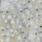 Daisy Nail Art Stickers Daisy Flower Adhesive Embossed Sticker Decals TS2431
