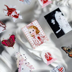 Dark Butterfly Nail Art Stickers Adhesive Embossed 3D Butterfly Sticker Decals TS654