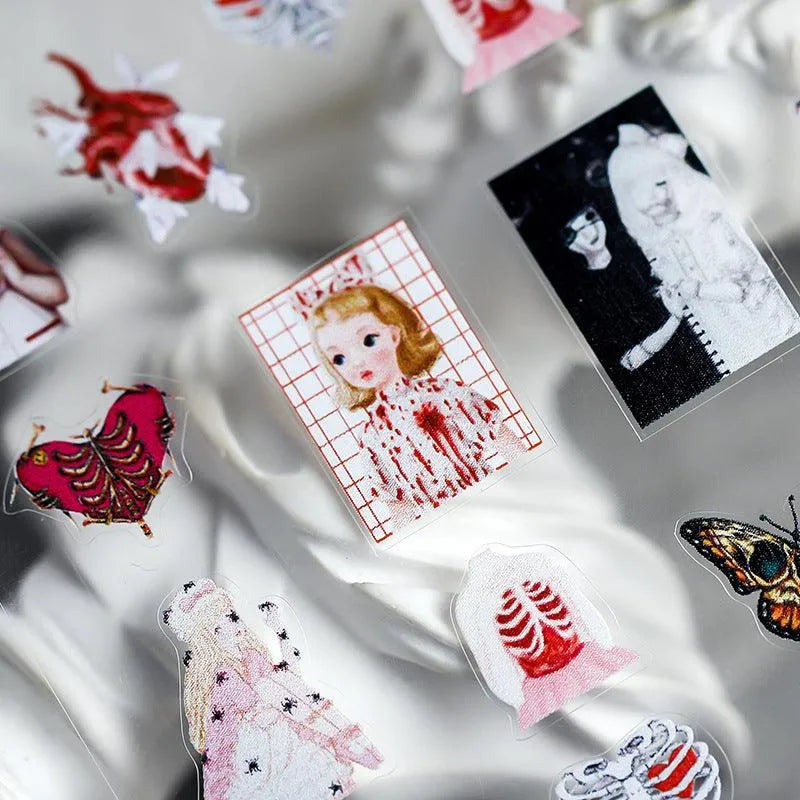 Dark Butterfly Nail Art Stickers Adhesive Embossed 3D Butterfly Sticker Decals TS654