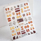 Desserts Cake Design Nail Art Stickers Cookies Adhesive Sticker Decals TS421