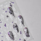 Dragonfly Cicada Nail Art Stickers Adhesive Embossed Butterfly Animals Sticker Decals 