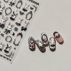 Duke Bunny Nail Art Stickers Adhesive Rabbit Embossed Sticker Decals