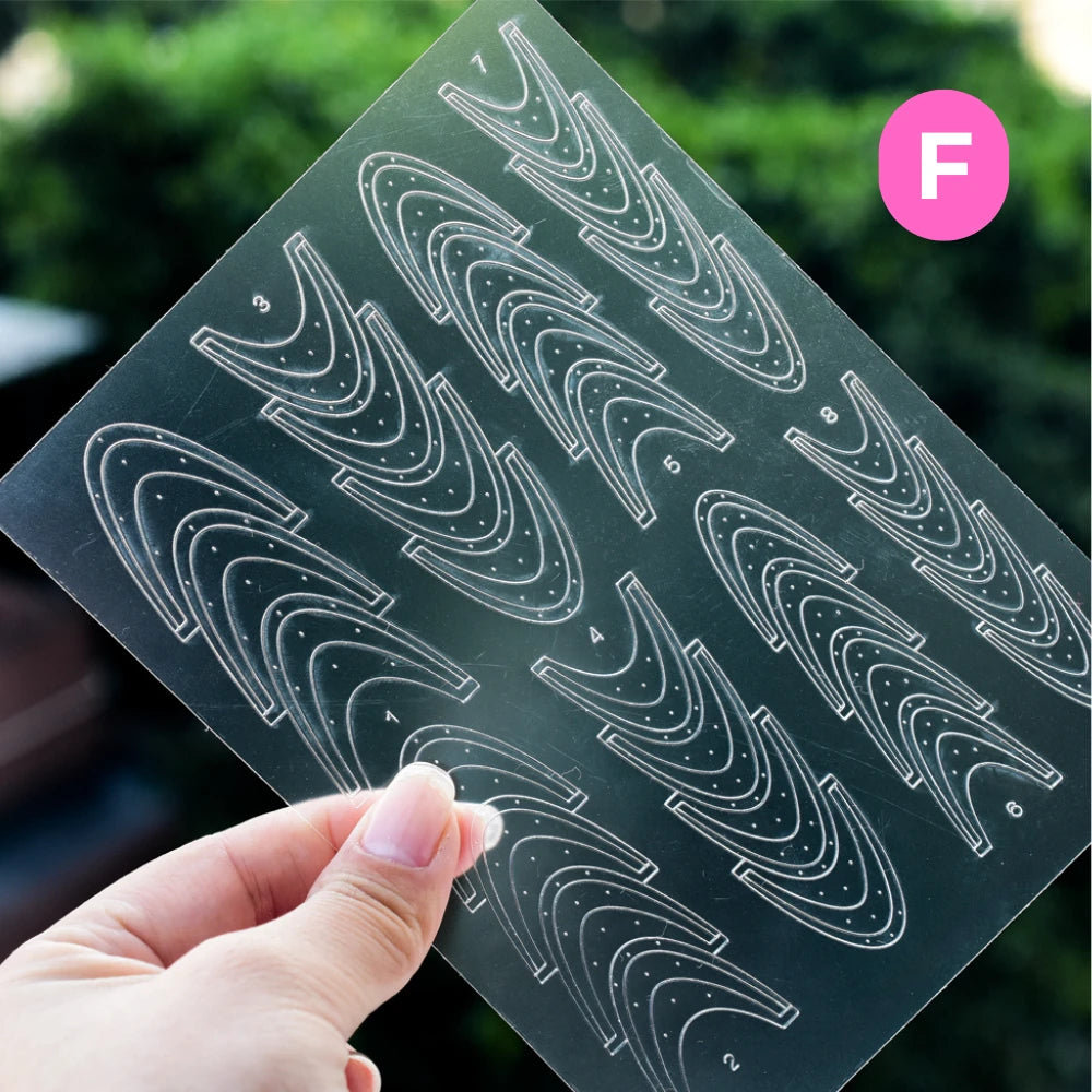 5- Pack Pro French Manicure Tip Guides | Ultra-Thin & Stretchable Stencils (No-Bleed)