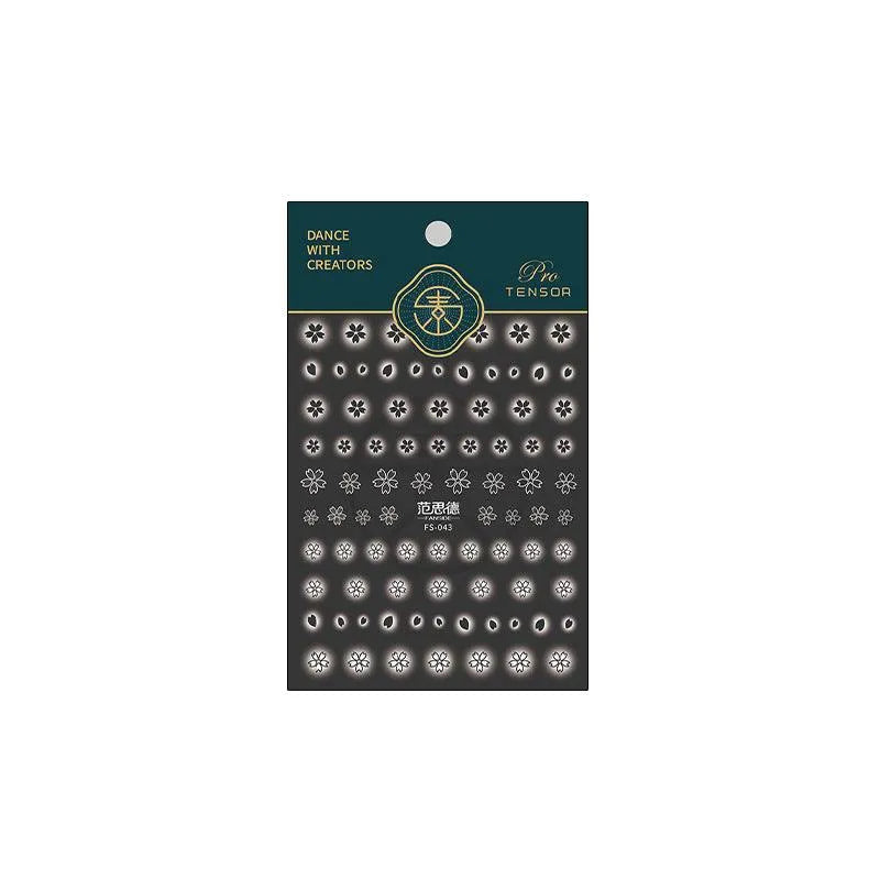 Nail Art Stickers Adhesive Slider Stars Moon Sticker Decals FS043