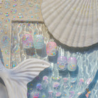 Fairy Ocean 5D Nail Stickers – Dreamy Jellyfish, Shells & Magic Charms