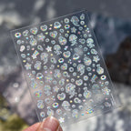 Fairy Ocean 5D Nail Stickers – Dreamy Jellyfish, Shells & Magic Charms