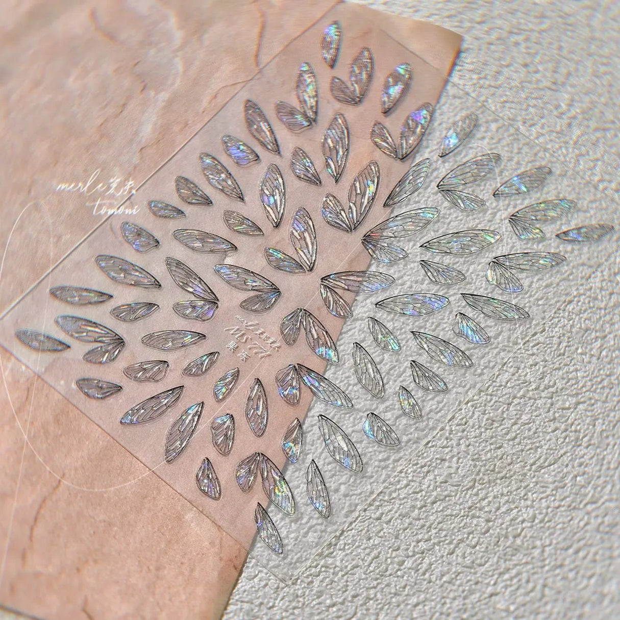 Fairy Wing Nail Stickers – Holographic 5D Butterfly Nail Decals 