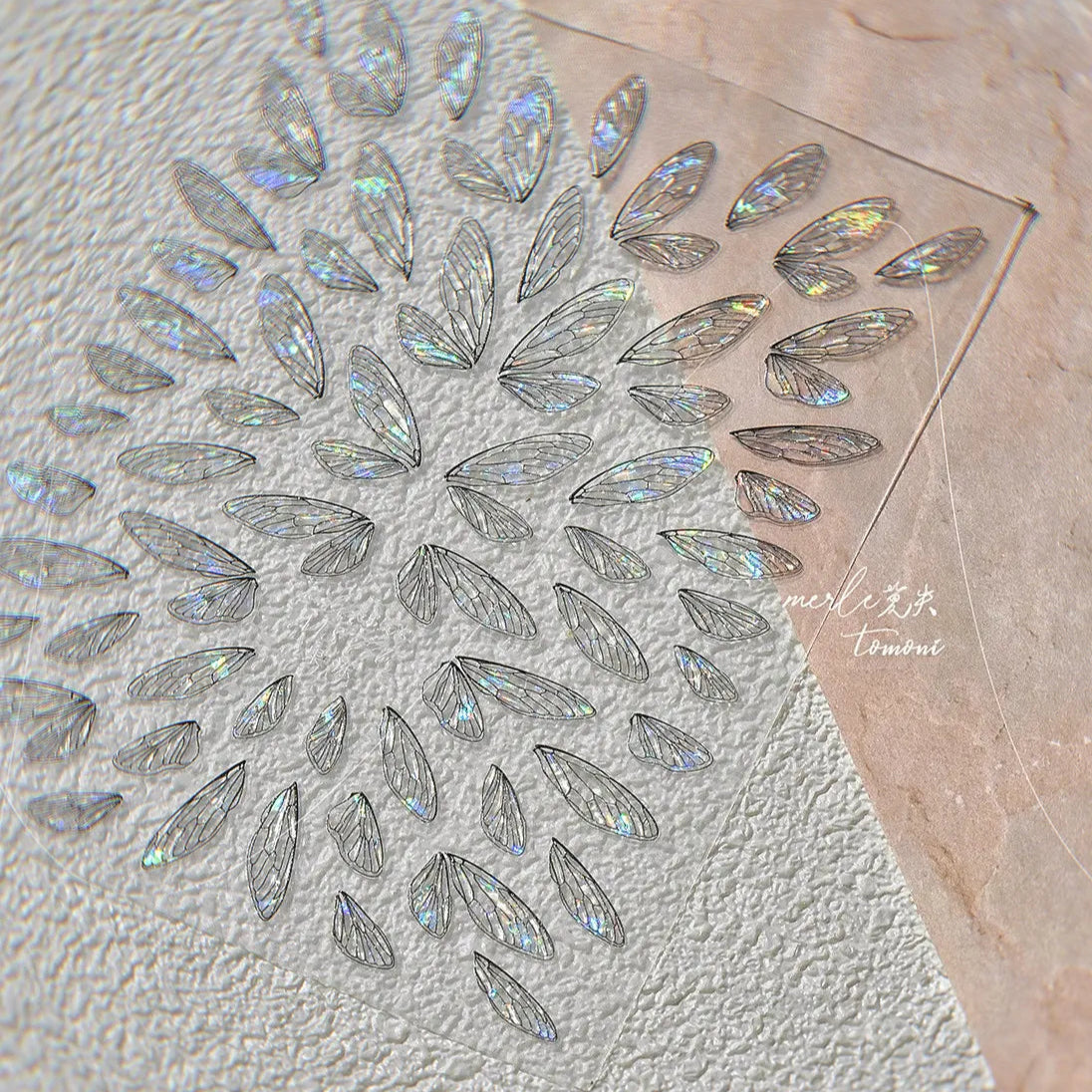 Fairy Wing Nail Stickers – Holographic 5D Butterfly Nail Decals 