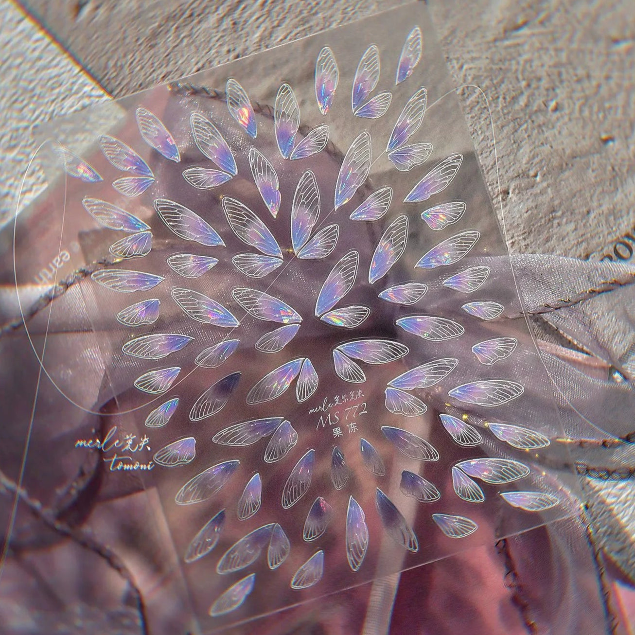 Fairy Wing Nail Stickers – Holographic 5D Butterfly Nail Decals 