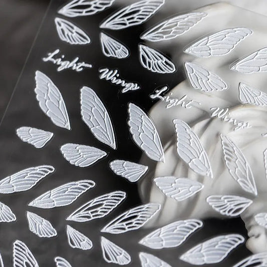 Feather Wings Nail Art Stickers Adhesive Sticker Decals TS306