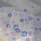 Fireworks Nail Art Stickers Sparks Firework Adhesive Sticker Nail Decals For New Year TS3467
