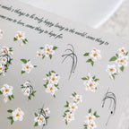 Floral Nail Art Stickers Flower Leaf Adhesive Slider Sticker Decals TS3242