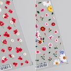 Floral Nail Art Stickers Lily Flower 3D Adhesives Sticker Decals TS479