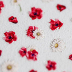 Floral Nail Art Stickers Lily Flower 3D Adhesives Sticker Decals TS479