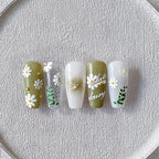 Flower Leaf Nail Art Stickers Adhesive Slider Daisy Flowers Sticker Decals TS2373