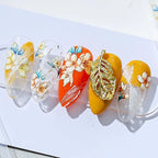 Flower Leaf Nail Art Stickers Floral Adhesive Sticker Decals TS1175