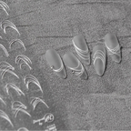 French Line Nail Art Stickers - Chic Abstract Metallic Decals to3007