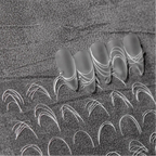 French Line Nail Art Stickers - Chic Abstract Metallic Decals to3007