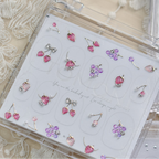 Fruit Charm Rhinestone Nail Stickers – Pre-Arranged Self-Adhesive Nail Gems MD037