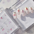 Fruit Charm Rhinestone Nail Stickers – Pre-Arranged Self-Adhesive Nail Gems MD037