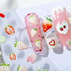 Fruit Nail Art Stickers Adhesive Strawberry Sticker Decals TS1216