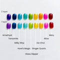 HEMA-Free Stained Glass Gel Polish - 9-Piece Rainbow Jelly Collection (12ml)