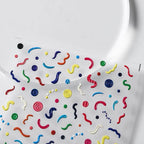 Funky 5D Abstract Nail Stickers Colorful Swirl Doodle Sticker Decals TS2580