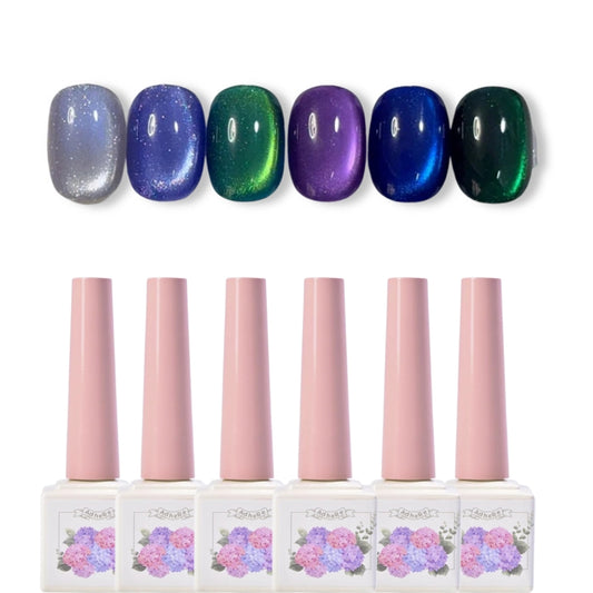 Galaxy Cat Eye Magnetic Gel Polish - Velvet Aurora Effect 12ml