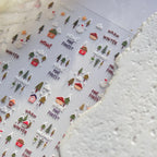 Ginger Bread Man Nail Art Stickers Adhesive Christmas Embossed Sticker Decals to4706