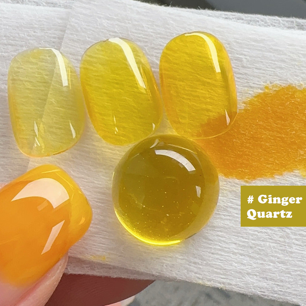 HEMA-Free Stained Glass Gel Polish - 9-Piece Rainbow Jelly Collection (12ml)